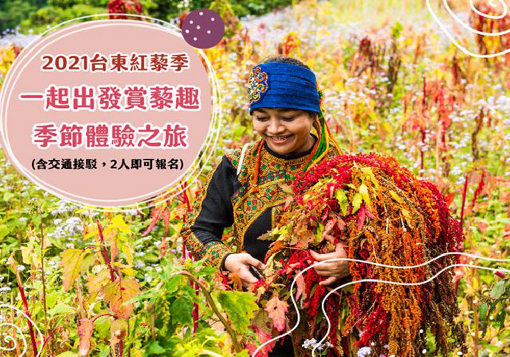 【2021台東紅藜季】與藜一期一會，不忘記~賞藜趣 X 3條季節體驗之旅