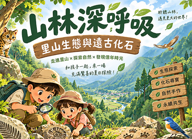 山林深呼吸—里山生態與遠古化石