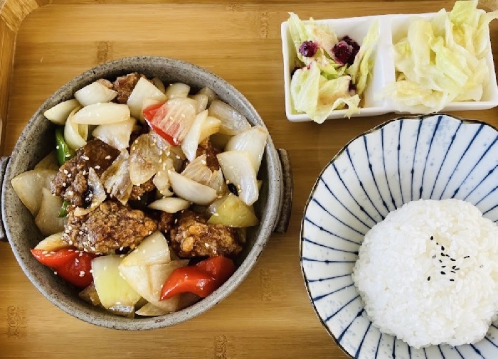 蜜汁咕咾肉套餐